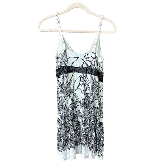 Soma Nightgown Babydoll Womens Small Adjustable Sleeveless Lace Floral Stretch - Picture 2 of 4